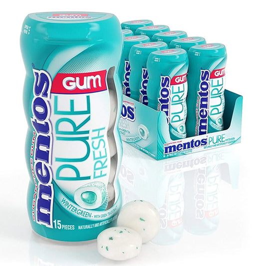MENTOS GUM WINTERGREEN 10CT