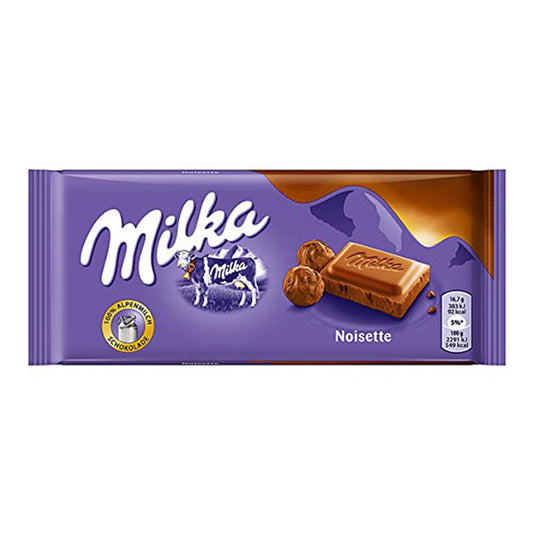 MILKA NOISETTE BARS 100G/23CT