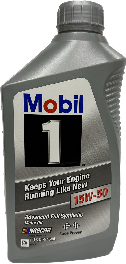 MOBIL1-FULL SYNTHETIC 15W50 6/1QT