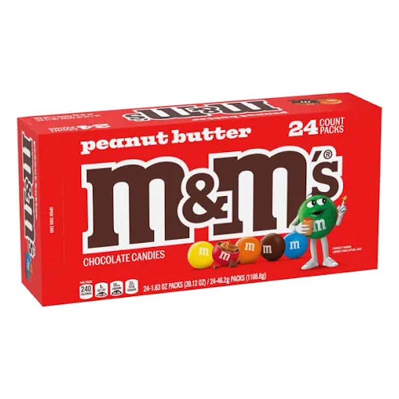M&M PEANUT BUTTER KS 24CT