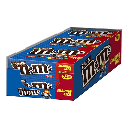 M&M PRETZEL KING SIZE 24CT