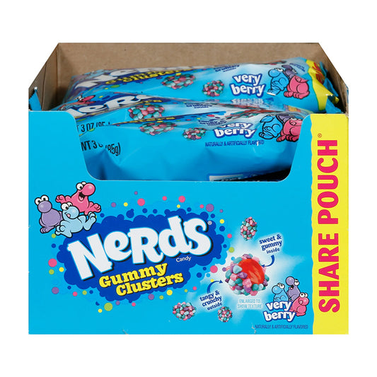 NERDS CLUSTERS VERY BERRY 12/3OZ