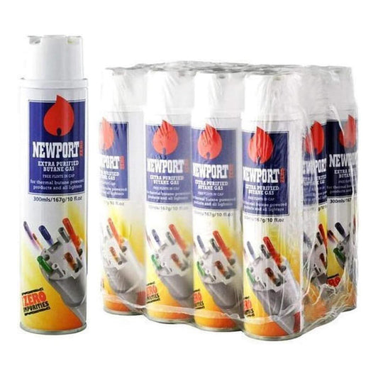 NEWPORT BUTANE ZERO 300ML 12CT
