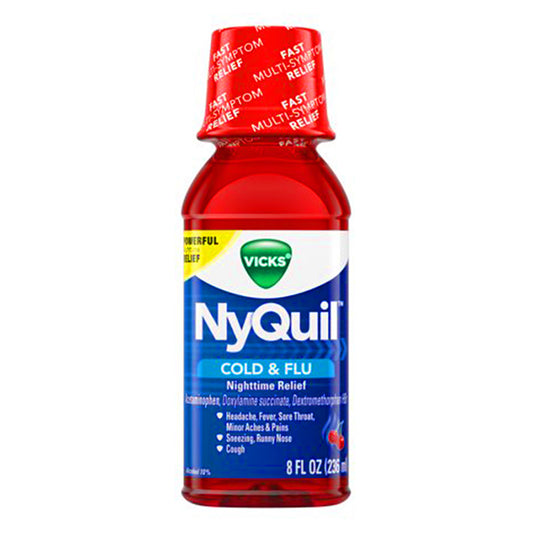 NYQUIL COLD&FLU CHERRY 8OZ 1CT