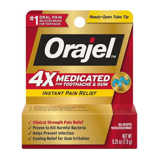 ORAJEL PAIN RELEIF GEL 6CT