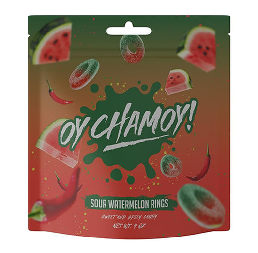 OY CHAMOY! SOUR WATERMELON RINGS 1CT