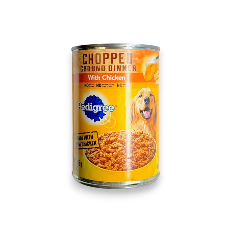PEDIGREE WET CHOPPED CHICKEN 22OZ/12CT