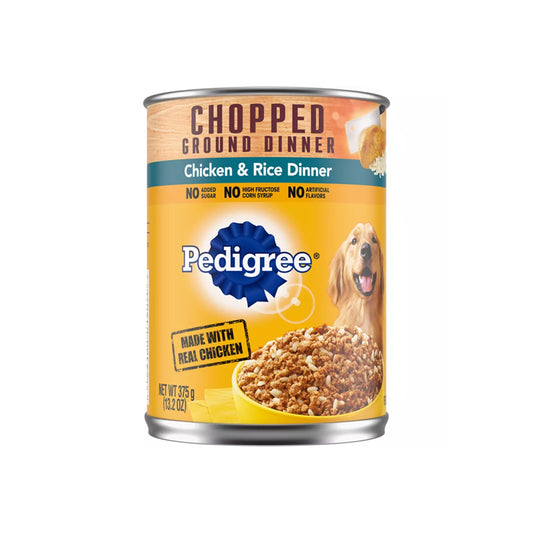 PEDIGREE CHOPPED CHICKEN & RICE 13.2OZ/12CT