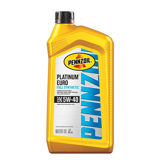 PENNZOIL PLATINUM EURO FULL SYNTHETIC 5W40 6/1QT