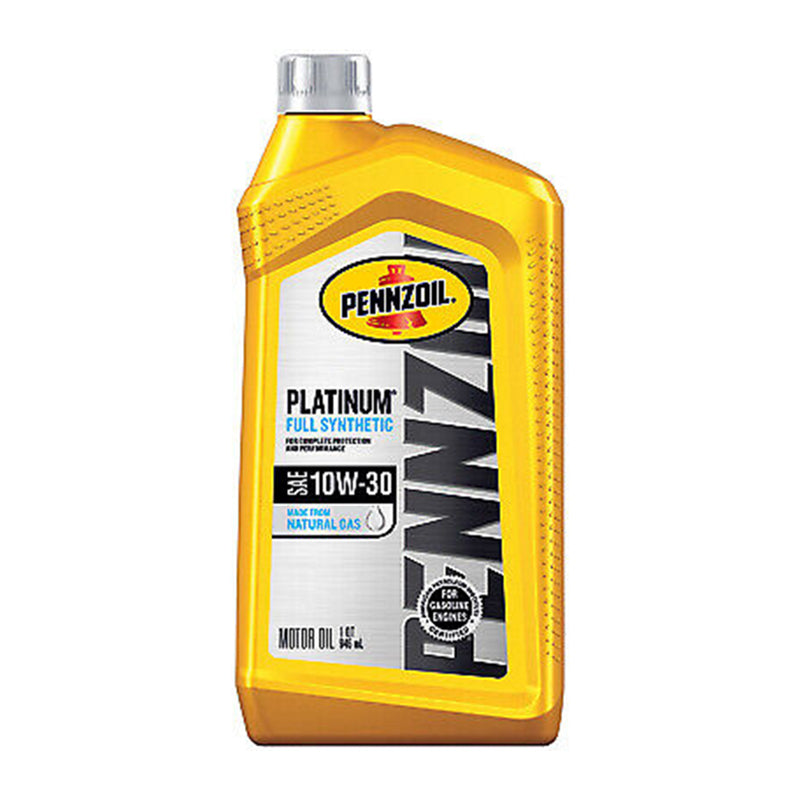 PENNZOIL PLATINUM MOTOR OIL FULL SYNTHETIC 10W30 6/1QT