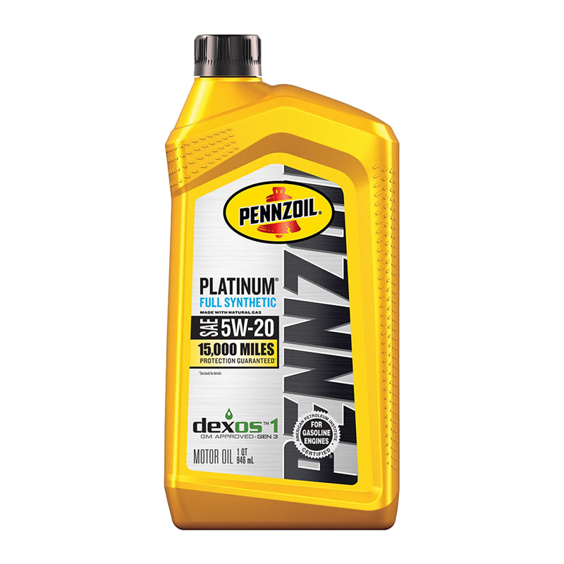 PENNZOIL PLATINUM MOTOR OIL FULL SYNTHETIC 5W20 6/1QT