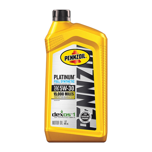 PENNZOIL PLATINUM MOTOR OIL FULL SYNTHETIC 5W30 6/1QT