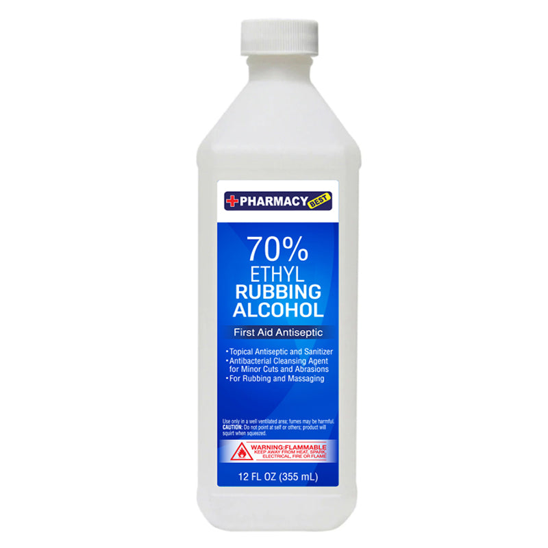 PHARMACY 70% ETHYL RUBBING ALCOHL 12OZ/1CT