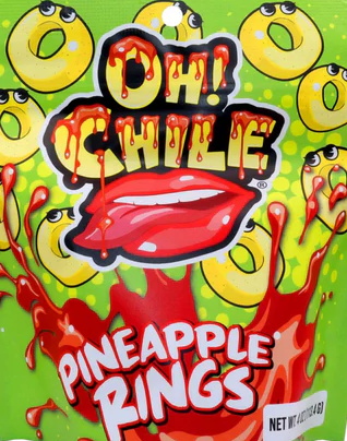 OH! CHILE PINEAPPLE RINGS 12CT