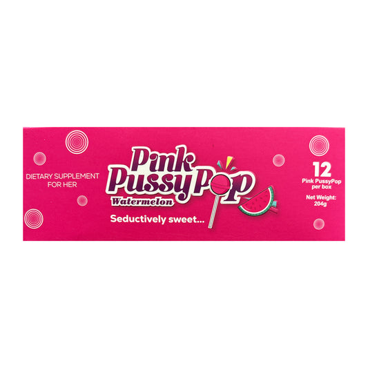 PINK PUSSYPOP WATERMELON 12CT