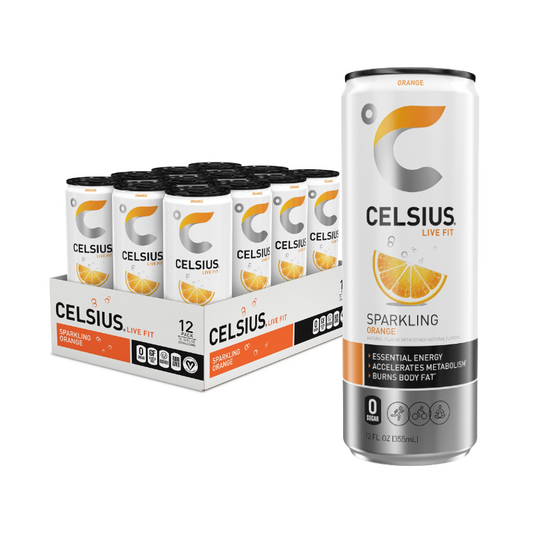 CELSIUS SPRK ORANGE 12OZ/12CT