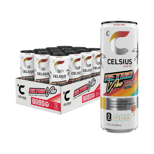CELSIUS RETRO VIBE 12OZ/12CT