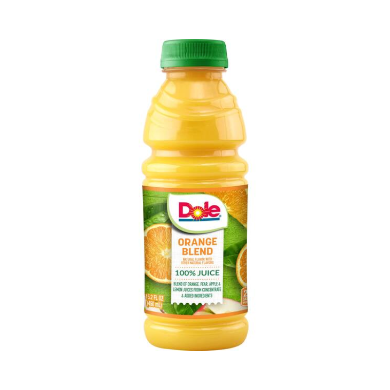 DOLE ORANGE JUICE 15.2OZ/12CT
