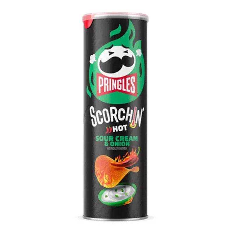 PRINGLES SCORCHIN' SOUR CREAM ONION 5.6OZ 1CT