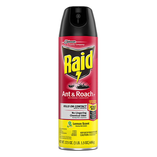 RAID ANT & ROACH KILL LEMON 17.5OZ/1CT