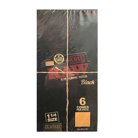 RAW CONE BLACK 1 1/4 6/32CT