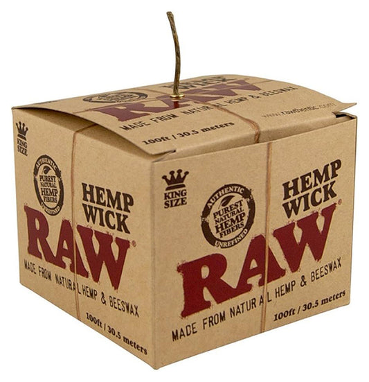 RAW HEMP WICK 100FT 1CT
