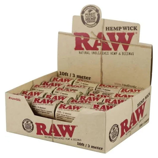 RAW HEMP WICK 10FT 40CT