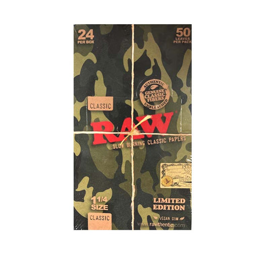RAW PAPERS CAMO 1 1/4 24CT