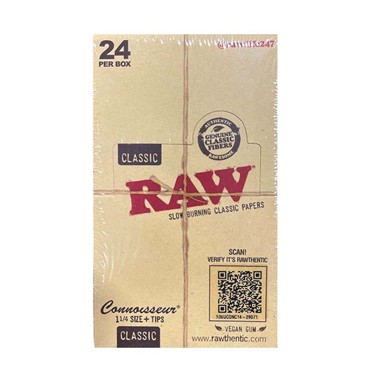 RAW PAPERS CONNOISSEUR 1 1/4/TIP