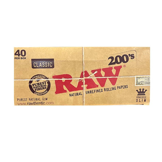 RAW PAPERS KING SIZE SLIM 200CT