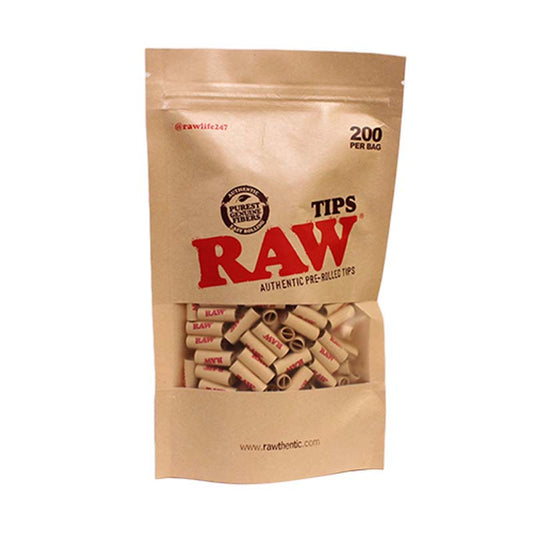 RAW TIPS PRE ROLLED (BAG) 1CT