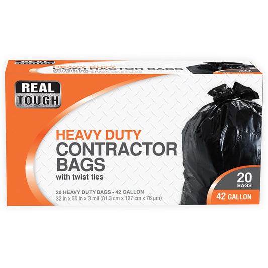 REAL TOUGH CONTRCTR BAG 42GAL/20