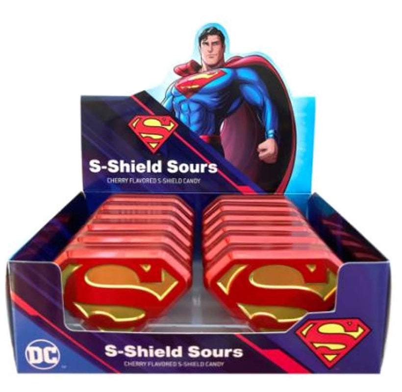 SUPERMAN S-SHIELD SOURS 12CT