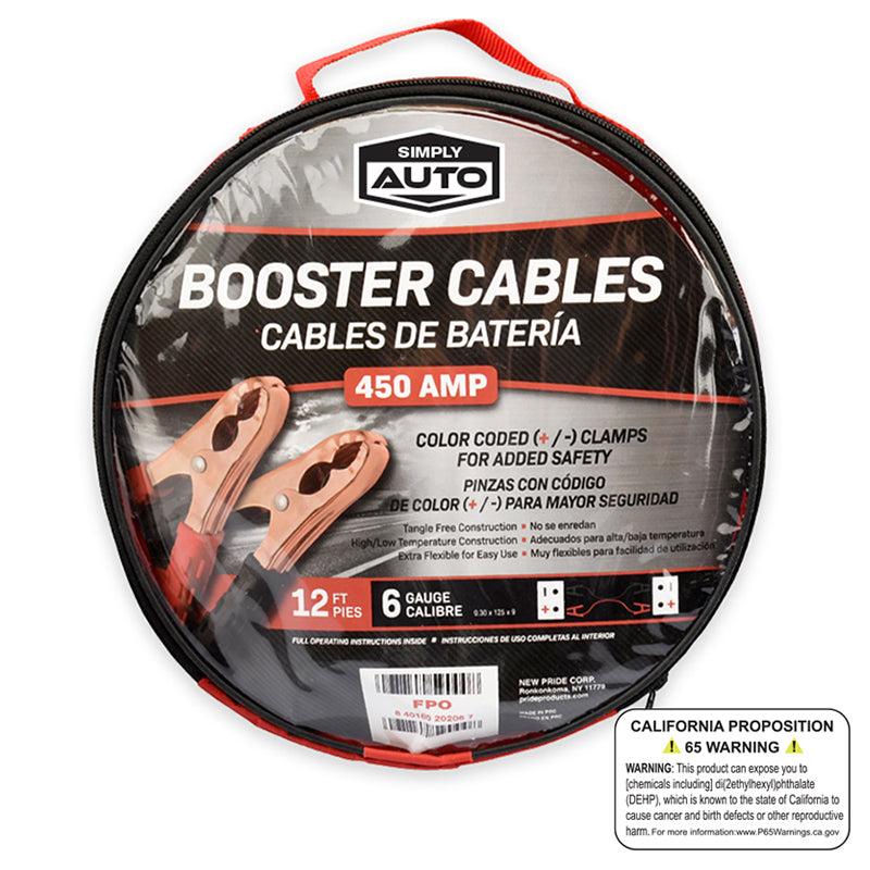 SIMPLY AUTO BOOSTER CABLE 450AMP