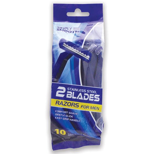 SIMPLY SMOOTH RAZORS MEN 10PK/1CT