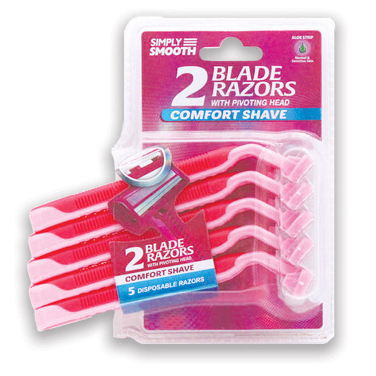 SIMPLY SMOOTH RAZORS WOMEN 5PK/1CT