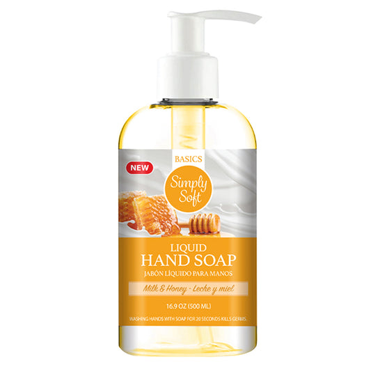 SIMPLY SOFT HAND SOAP MILK & HONEY 500ML/1CT