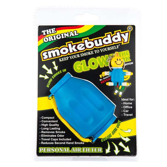 SMOKE BUDDY GLOW BLUE LARGE 1CT