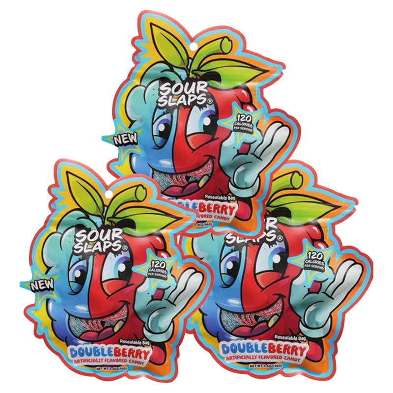 SOUR SLAPS DOUBLE BERRY 12CT