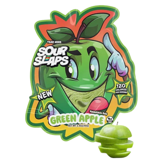 SOUR SLAPS GREEN APPLE 12CT