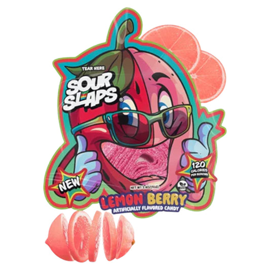 SOUR SLAPS LEMON BERRY 12CT