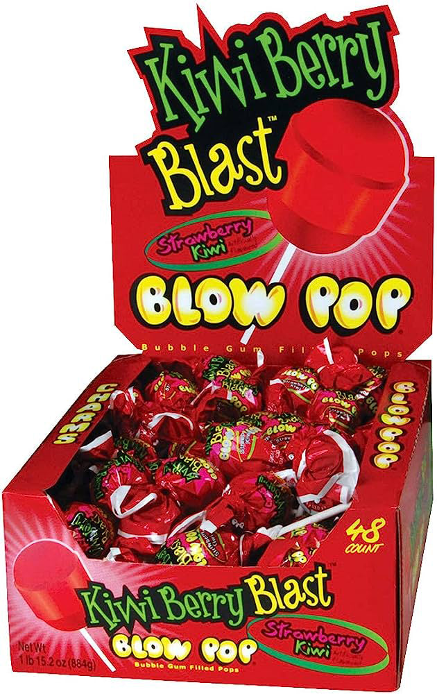 BLOW POP STRAWB KIWI 48 CT