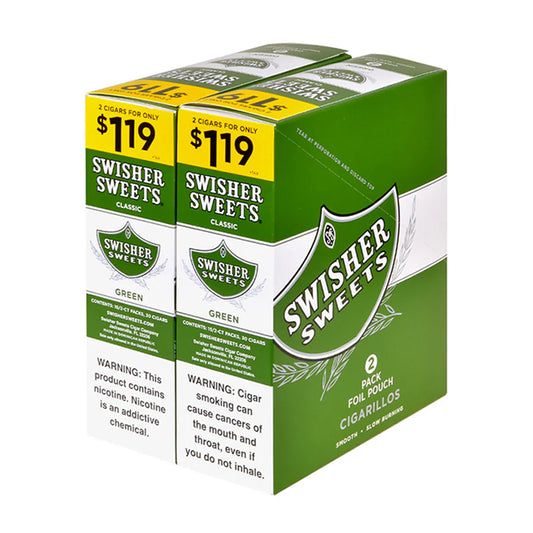 SWISHER S. GREEN SWEET 2/$1.19