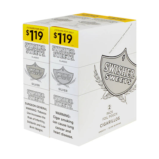 SWISHER SILVER POUCH 2/1.19c