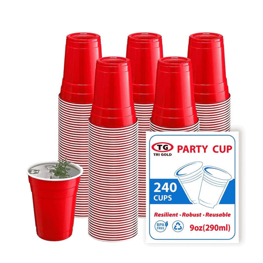 DISPOZEIT PLSTC CUP RED 9OZ/20CT