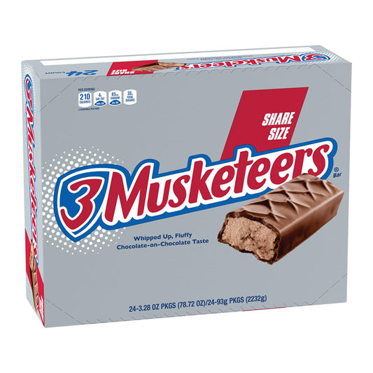 THREE MUSKETEERS KING SIZE 24CT