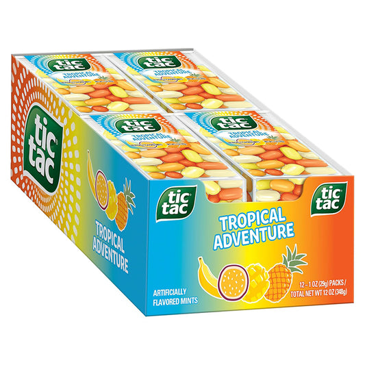 TIC TAC TROPICAL ADVENTURE 12CT