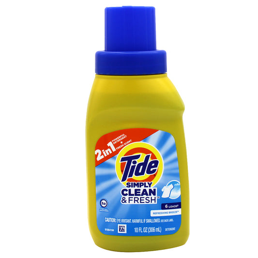 TIDE LIQUID DETERGENT REFRESHING 10OZ