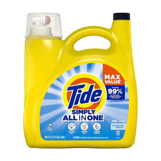 TIDE SIMPLY ALL-IN-ONE REFRESHING BREEZE 168OZ/1CT