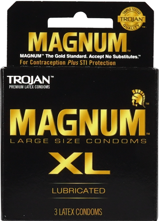 TROJAN  BLACK MAGNUM XL 6CT